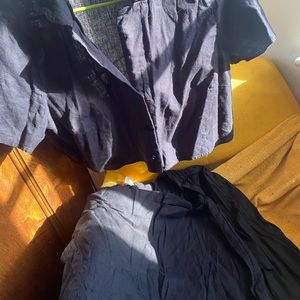 Black Crop top + wrap skirt *SET*